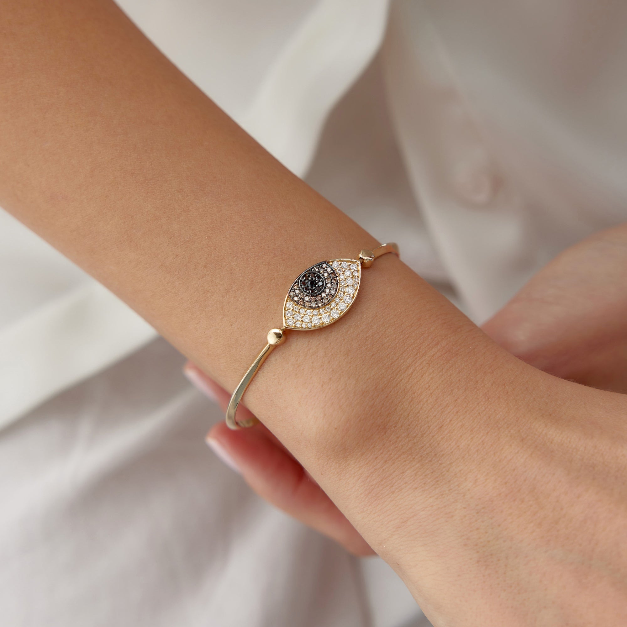 Evil Eye Bangle Bracelet