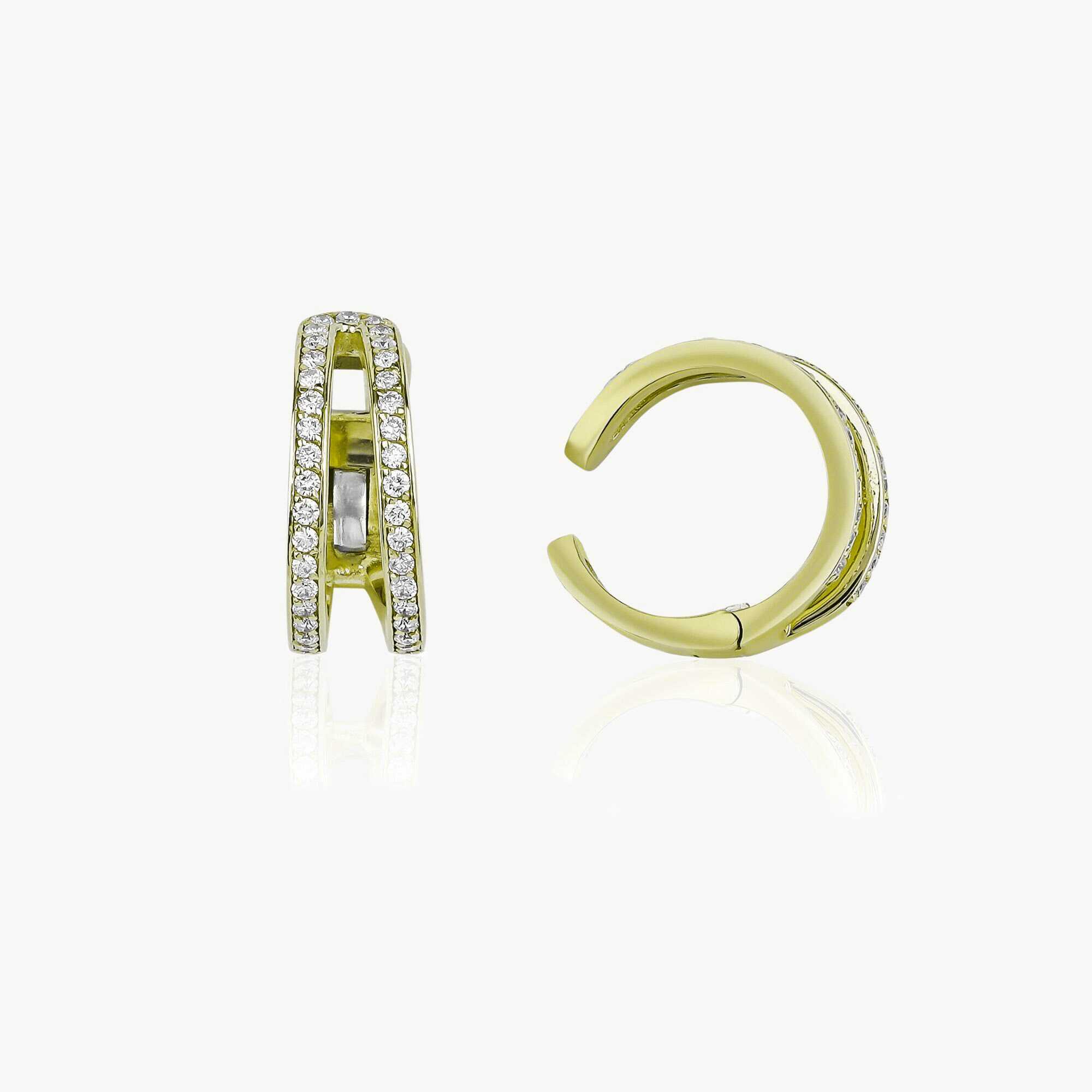 Double Ear Cuff Earring Available in 14K and 18K Gold