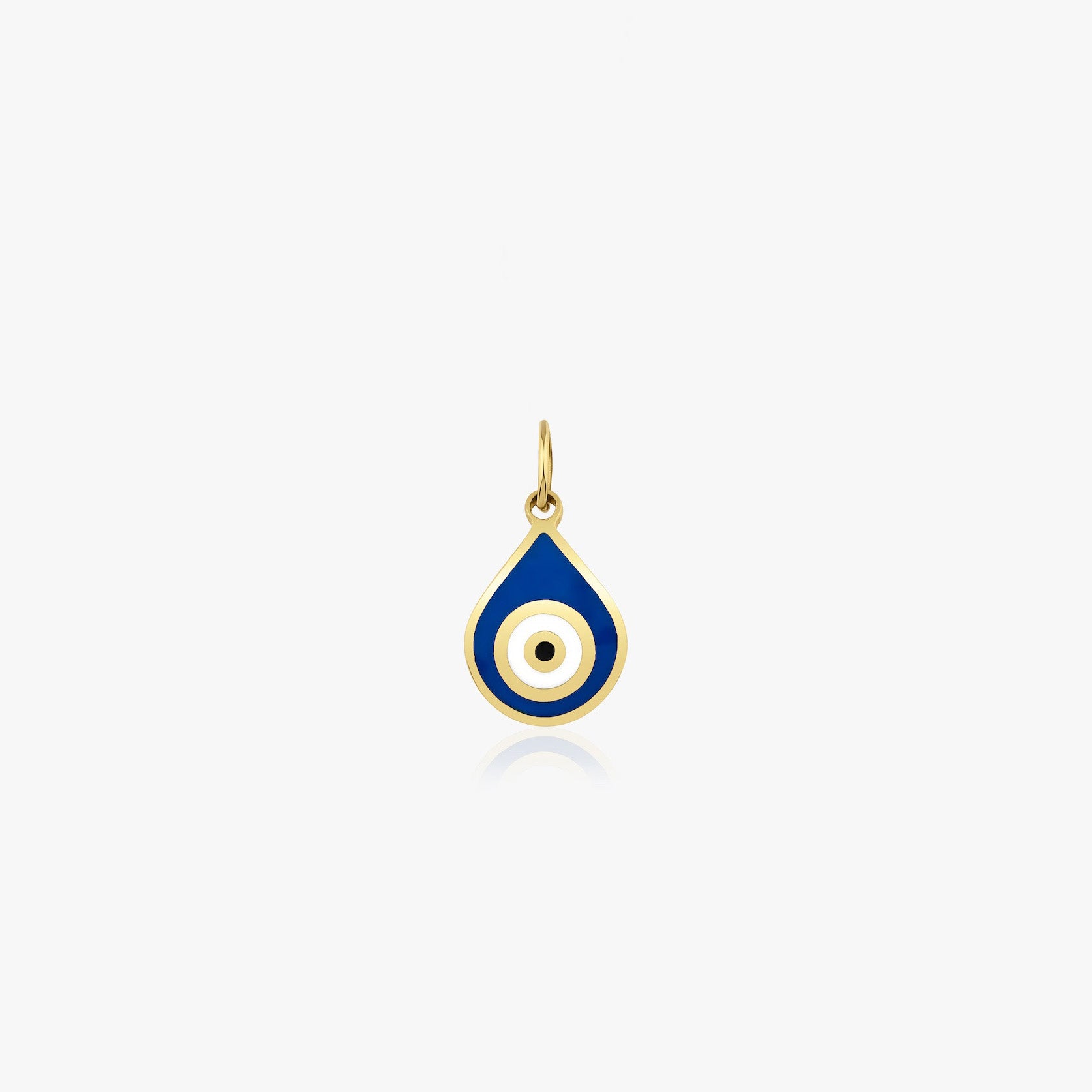 Mini Navy Blue Raindrop Eye Charm