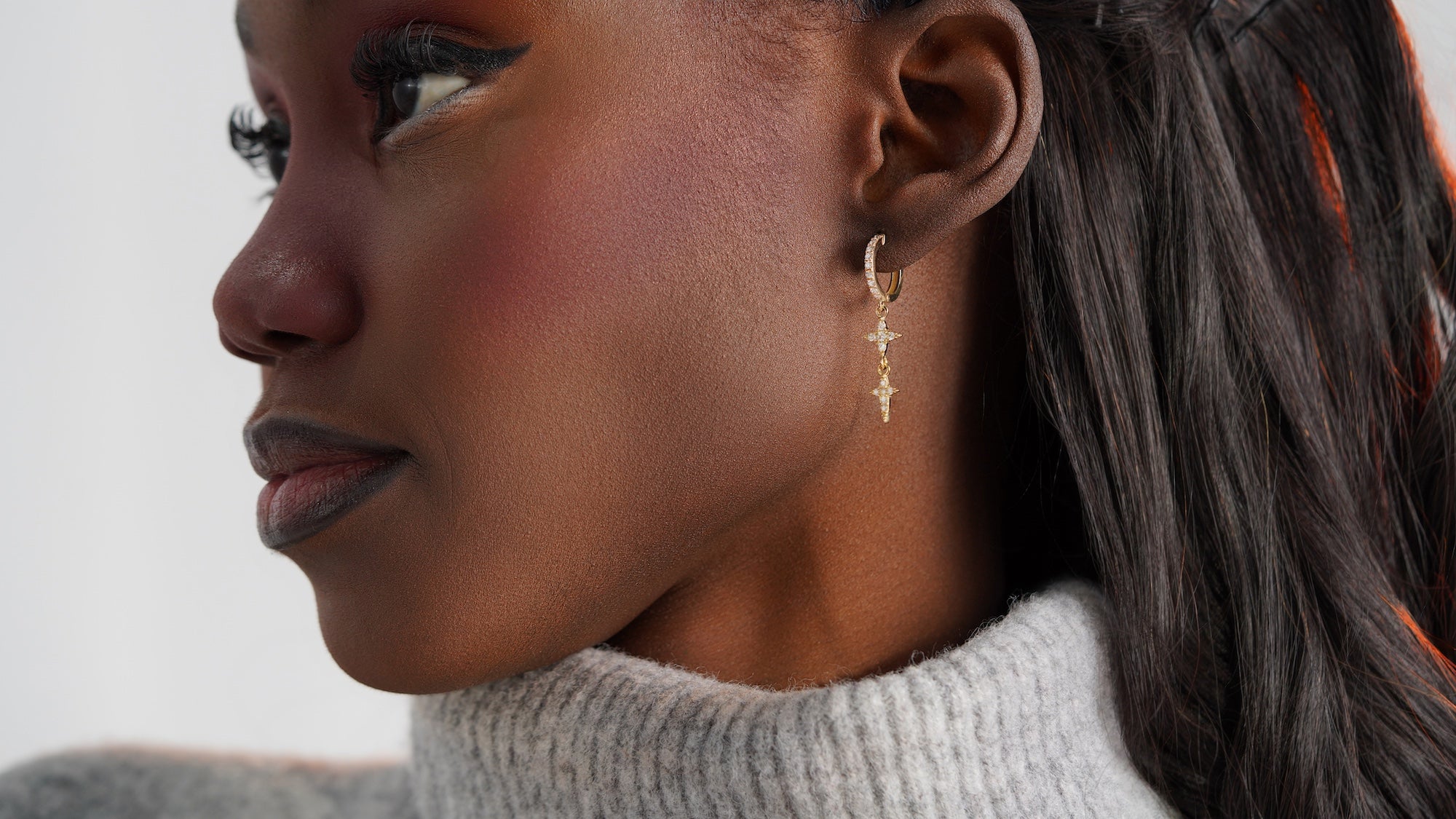 Diamond Celestial Diamond Hoops Available in 14K and 18K Gold