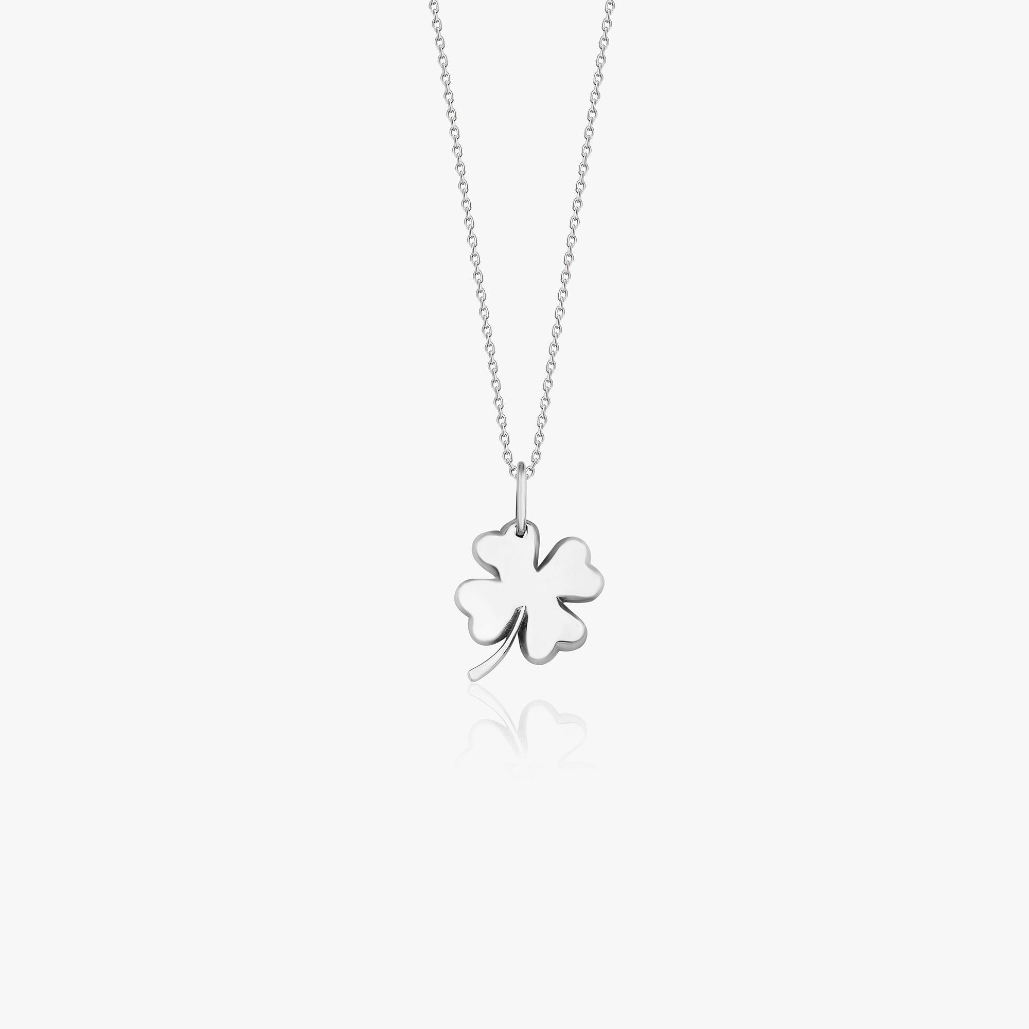 Four Leaf Clover Pendant Necklace in 14K Gold