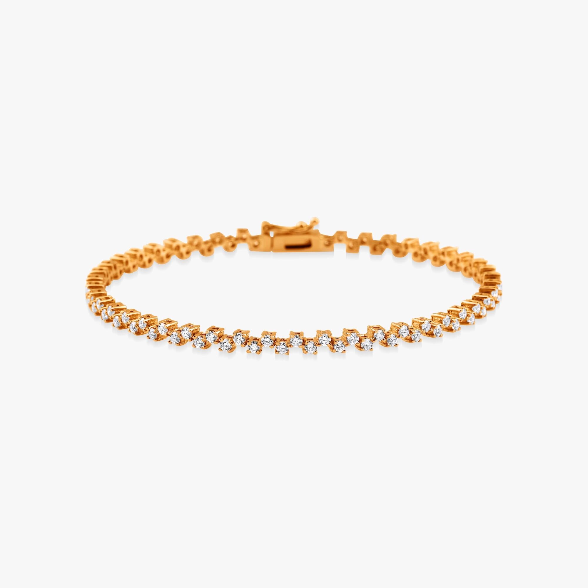 Zigzag Tennis Bracelet