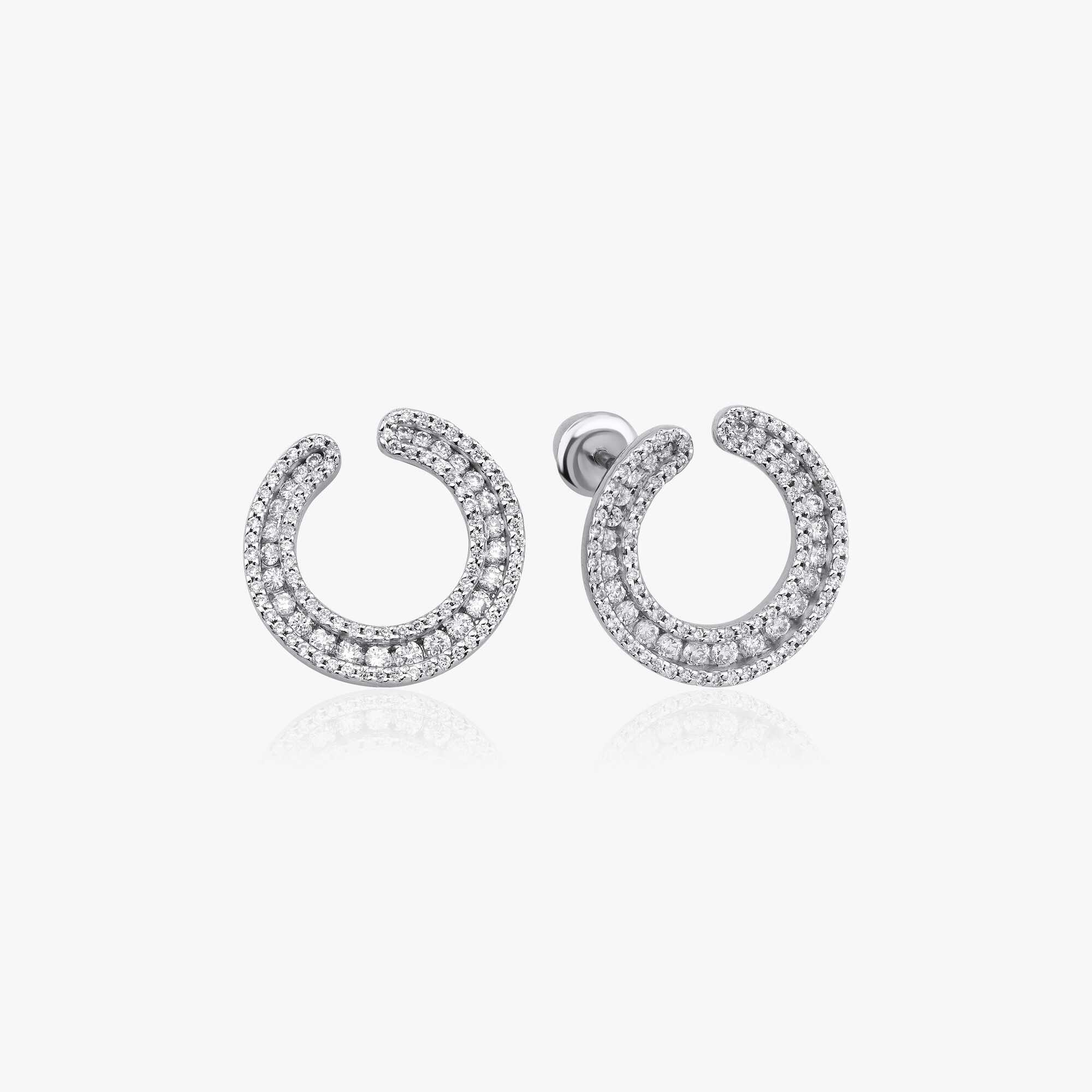 Eternal Diamond Circle Earrings