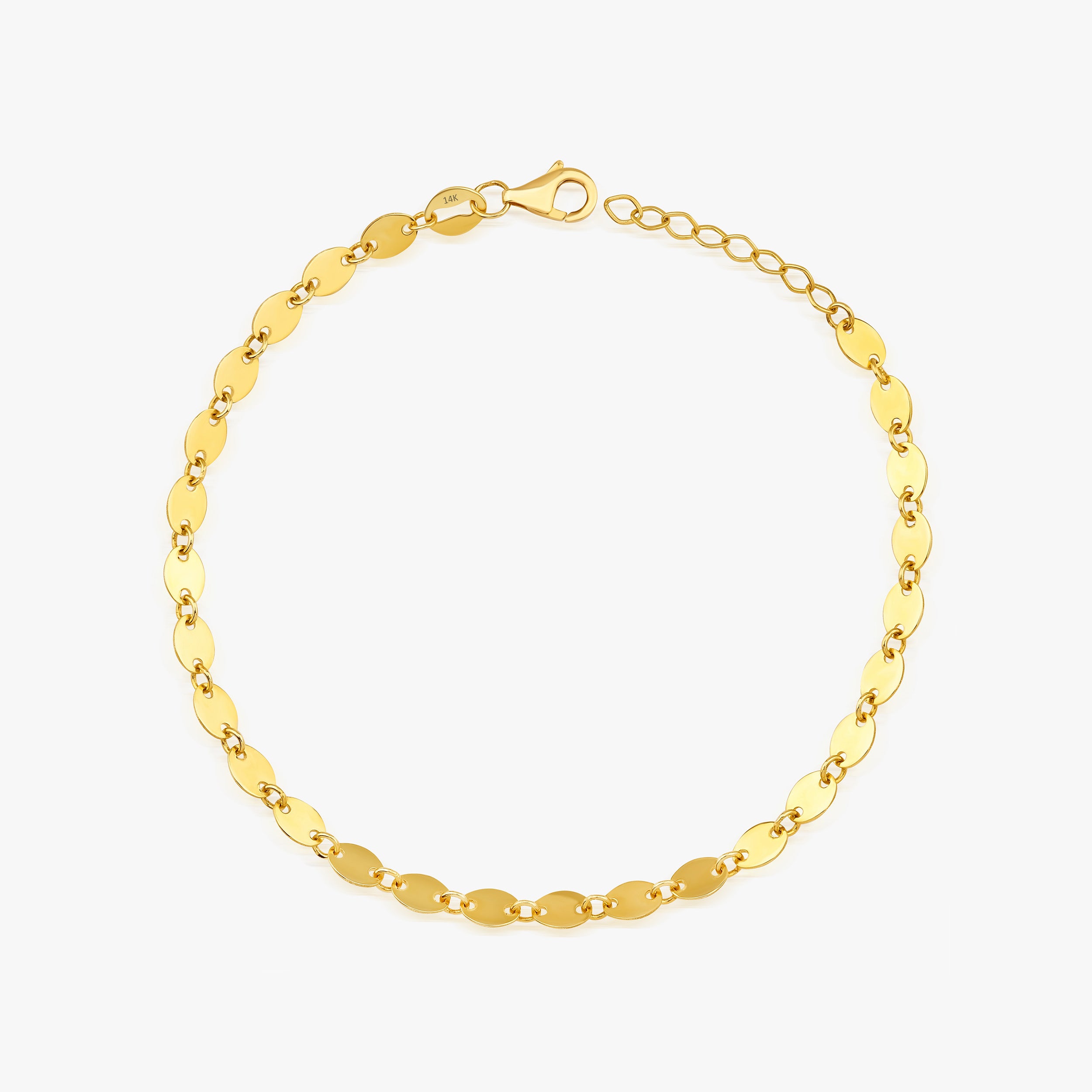 Oval Chain Bracelet in 14K Gold