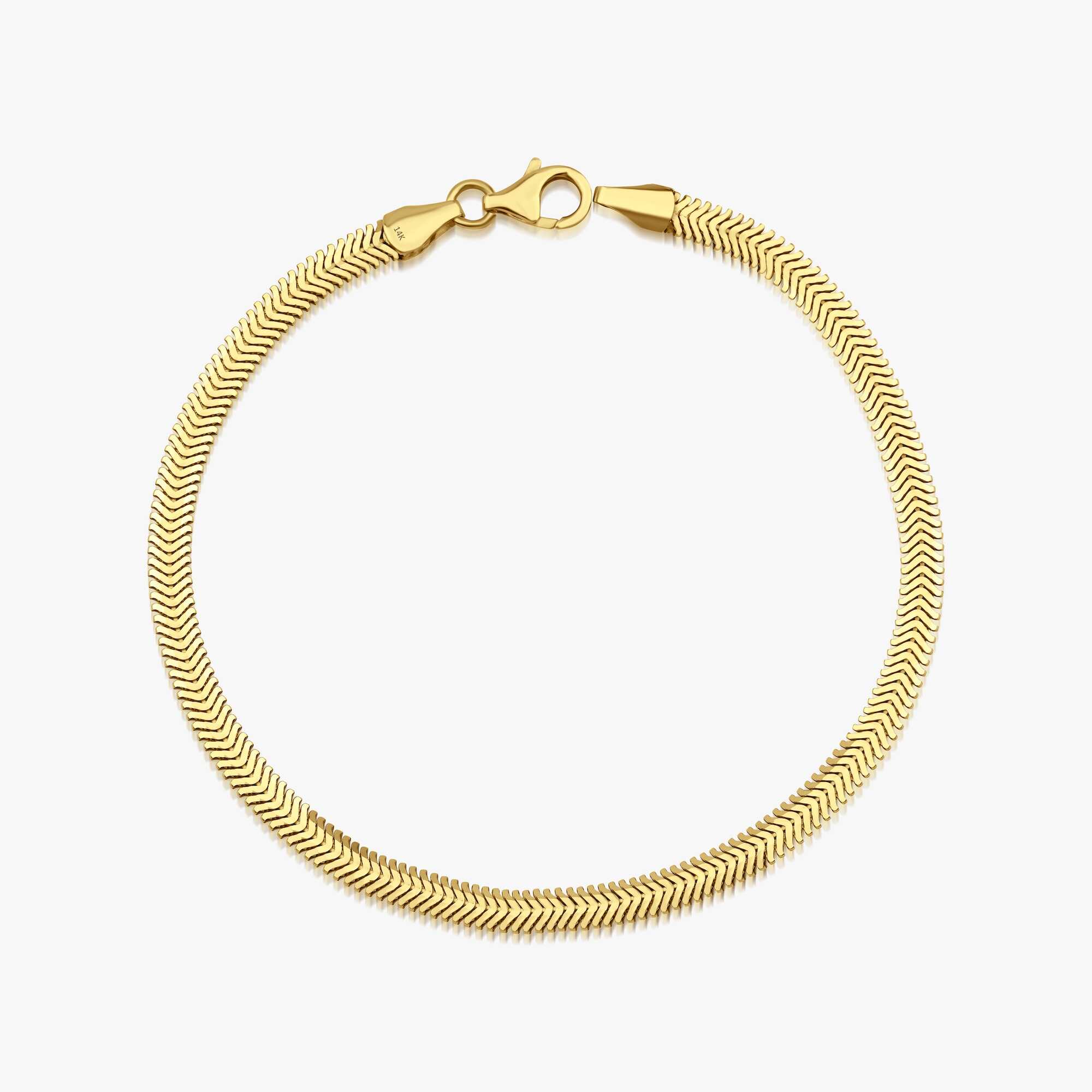 Snake Chain Bracelet in 14K Gold