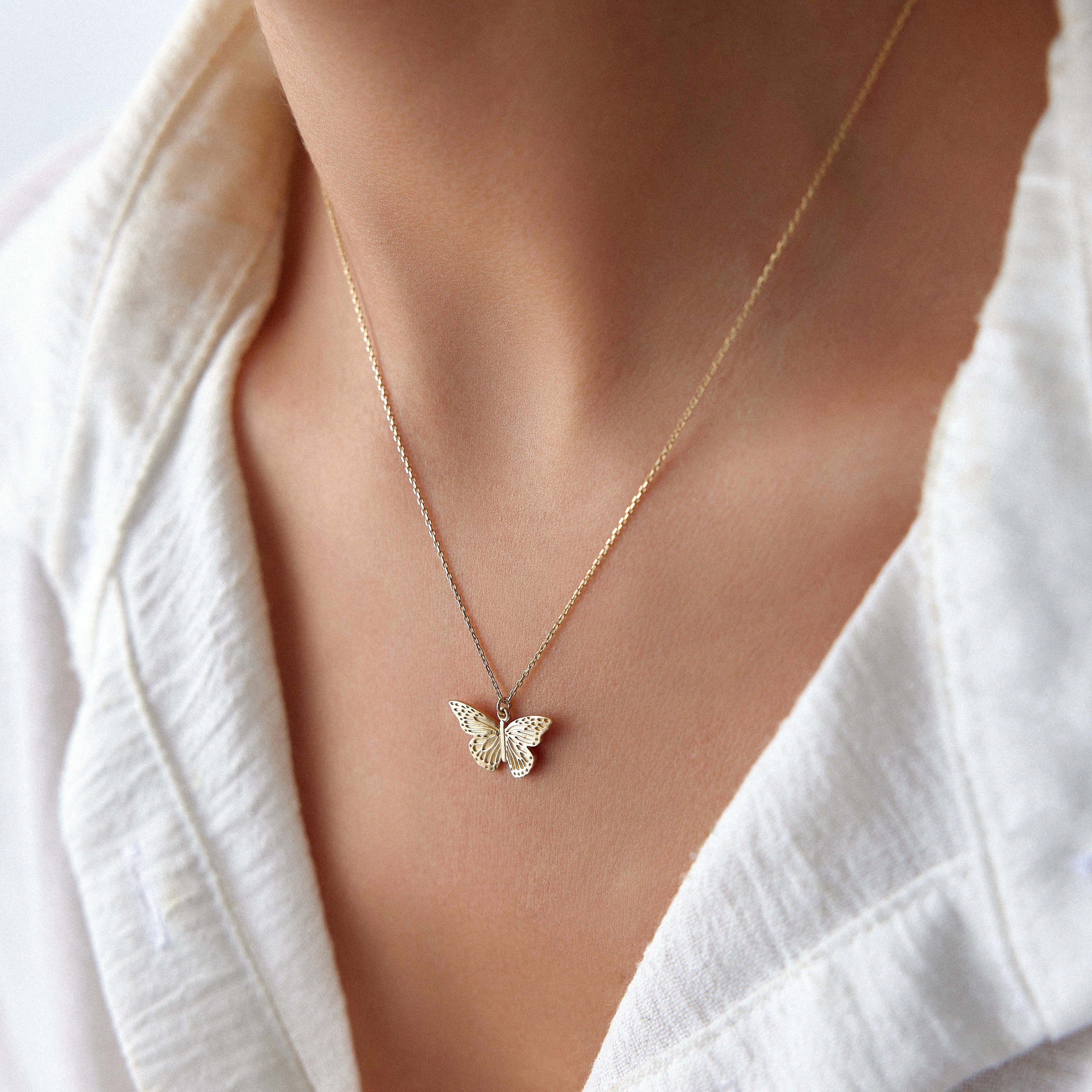 Golden Butterfly Necklace