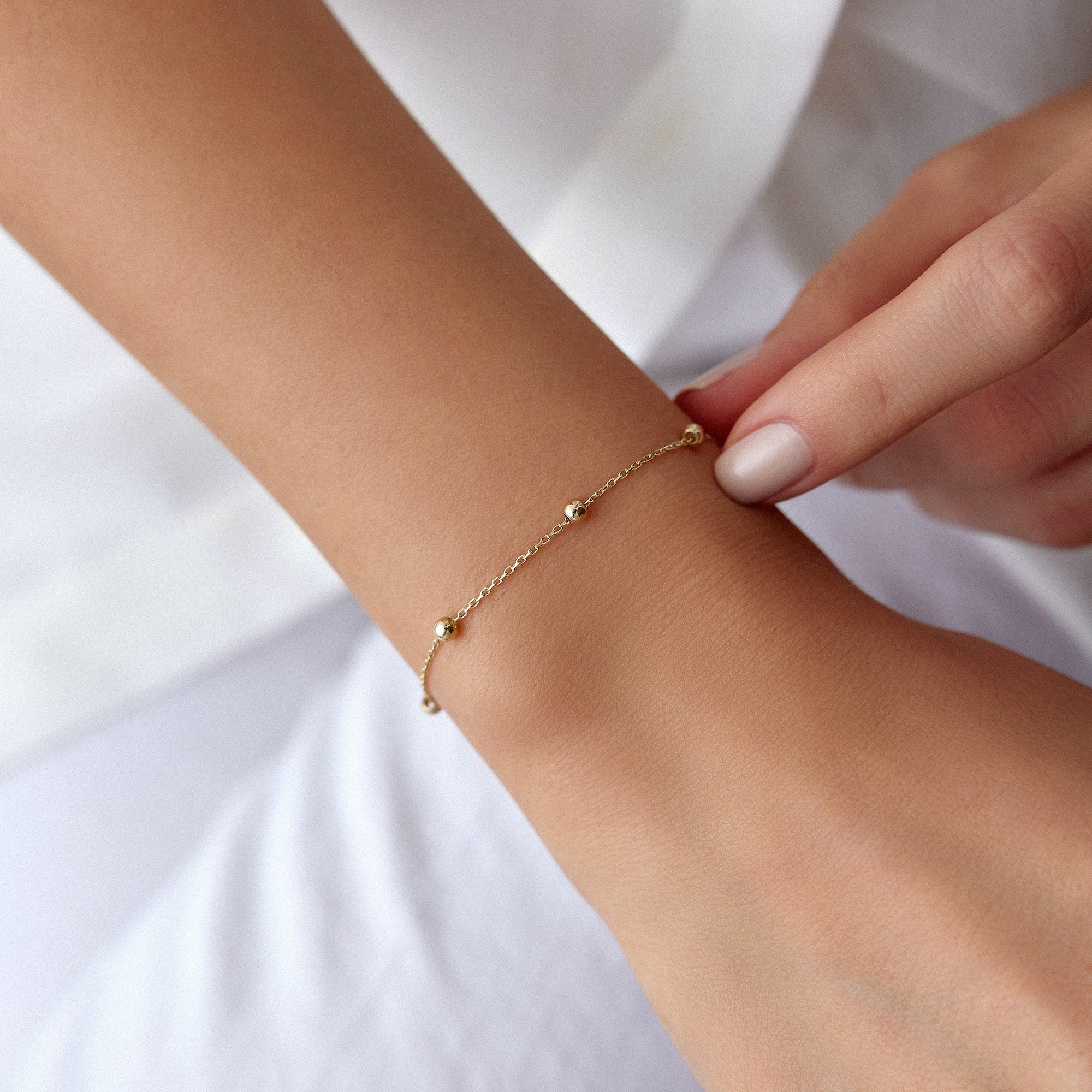 Satellite Chain Bracelet in 14K Gold