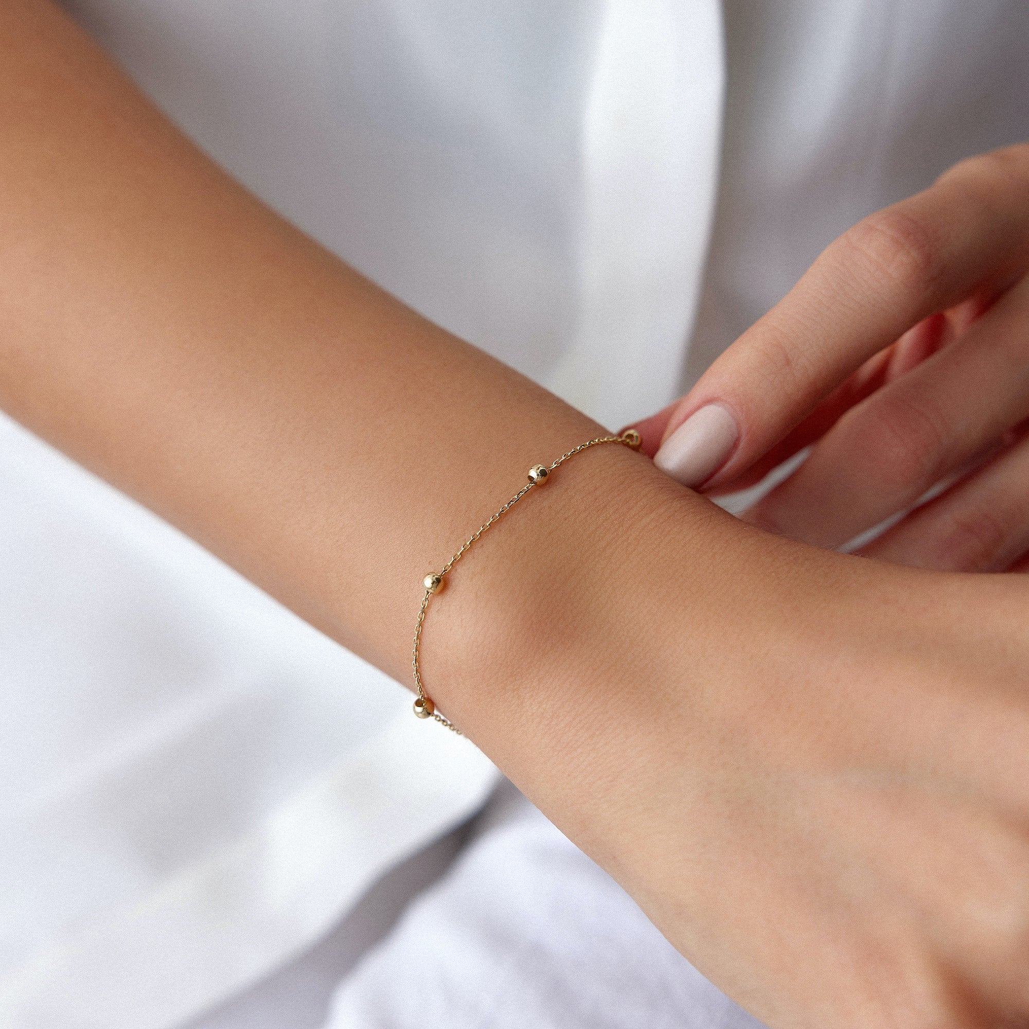 Satellite Chain Bracelet in 14K Gold