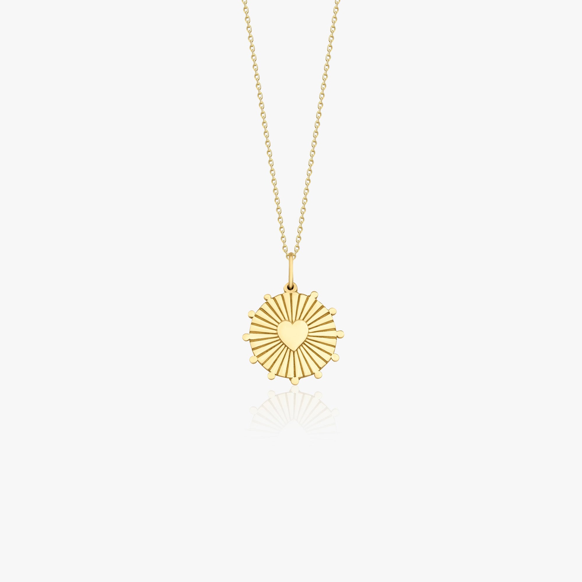 Heartburst Necklace in 14K Gold