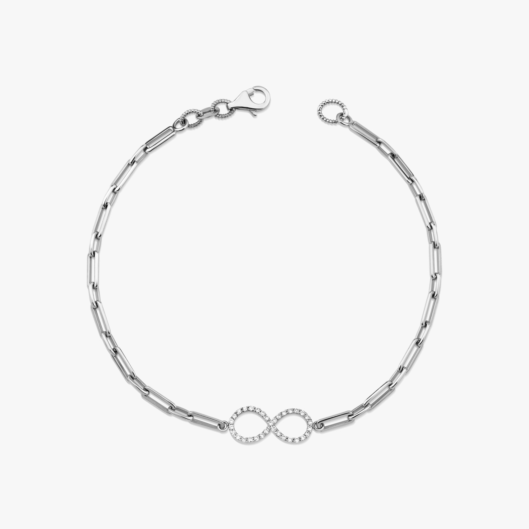 Diamond Infinity Bracelet in 14K Gold