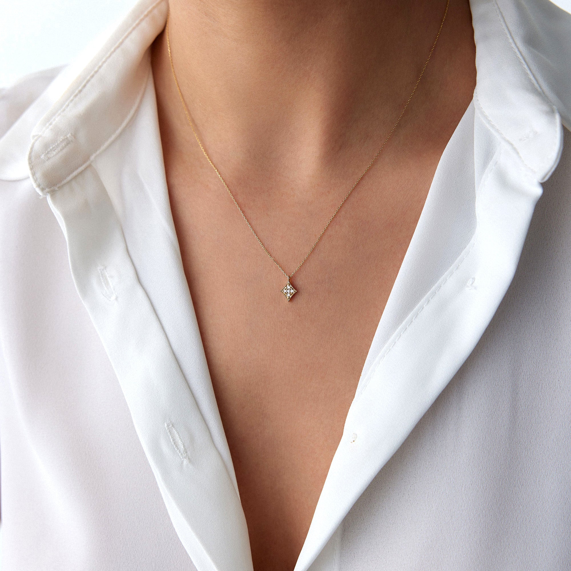 Tiny Diamond Necklace