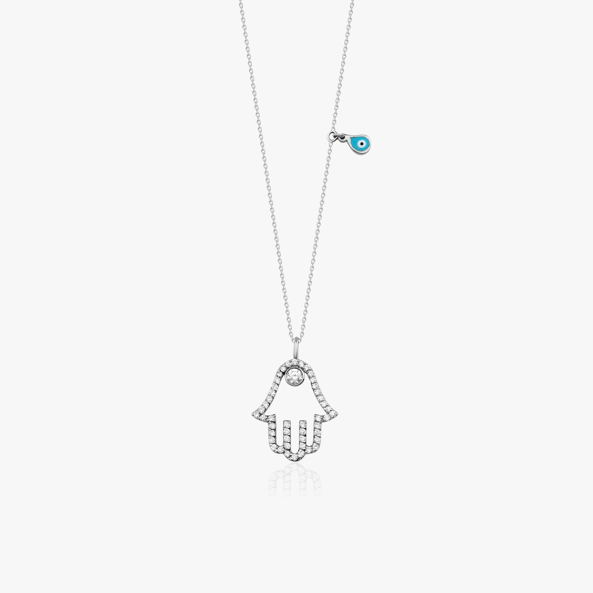 Diamond Hamsa Necklace