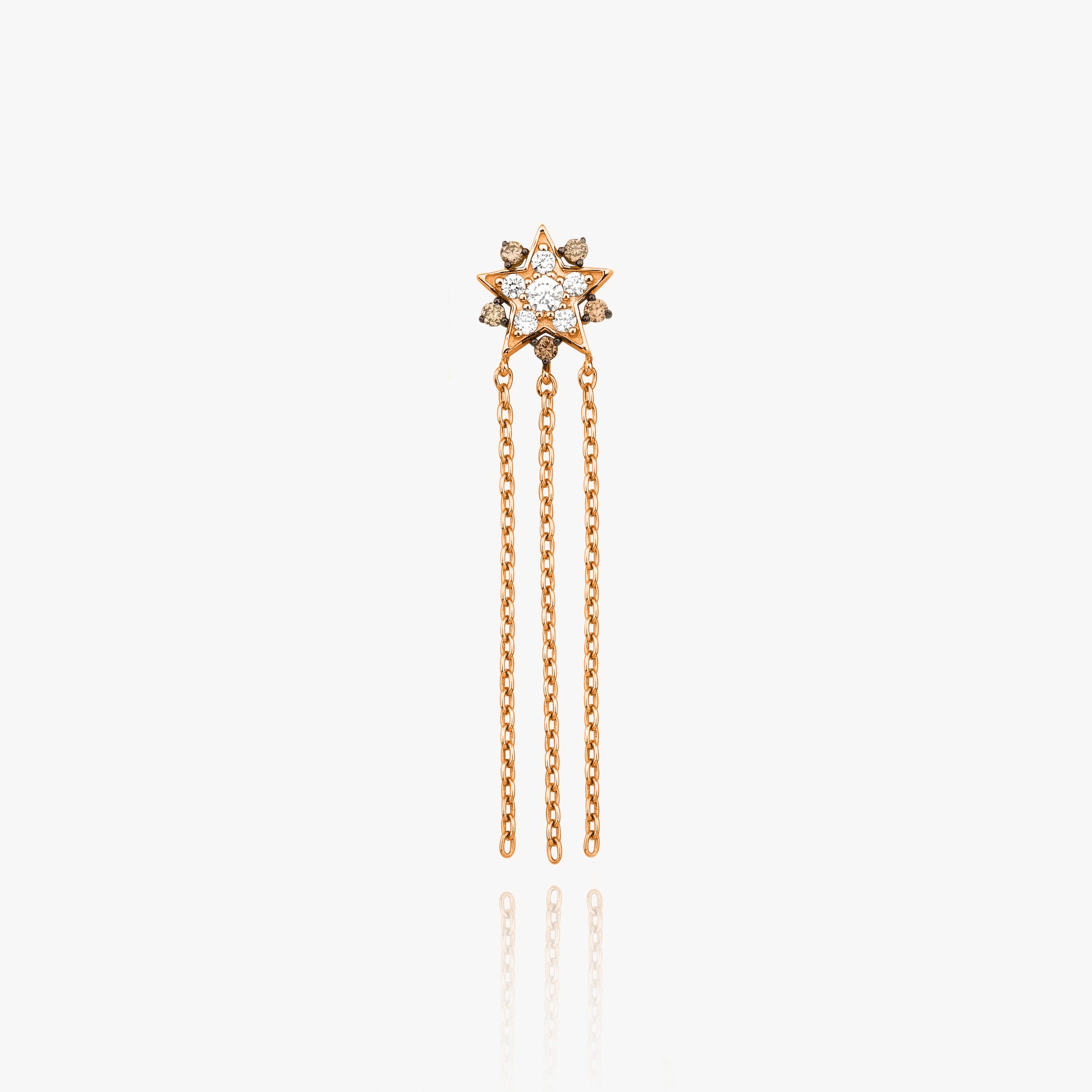 Single Eternal Star Diamond Stud Available in 14K and 18K Gold