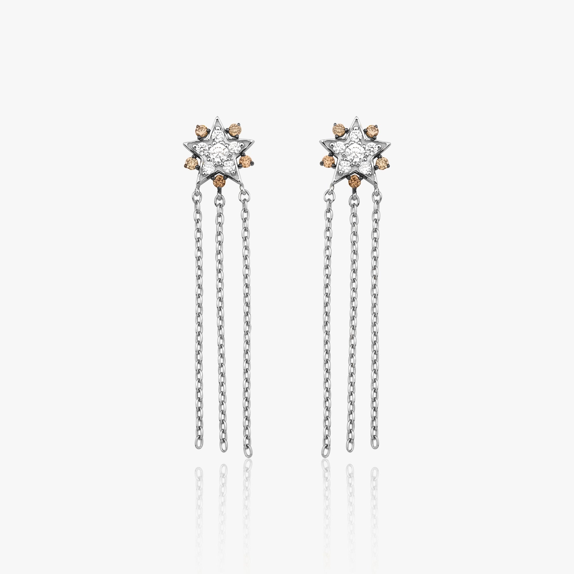 Eternal Star Diamond Stud Available in 14K and 18K Gold