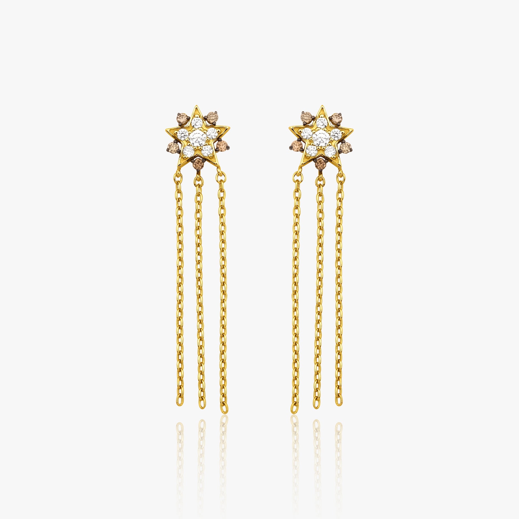 Eternal Star Diamond Stud Available in 14K and 18K Gold