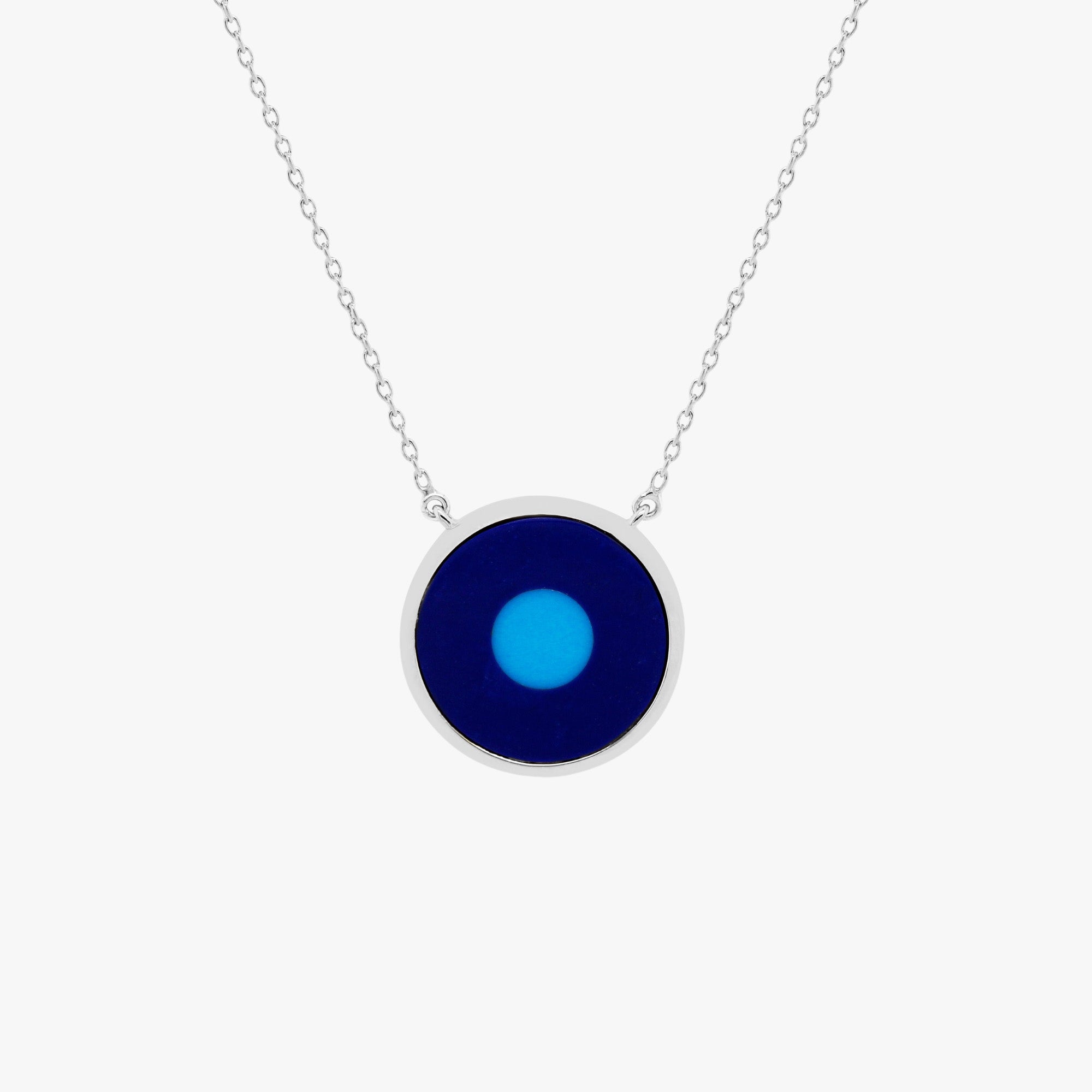 Evil Eye Necklace In 14K Gold