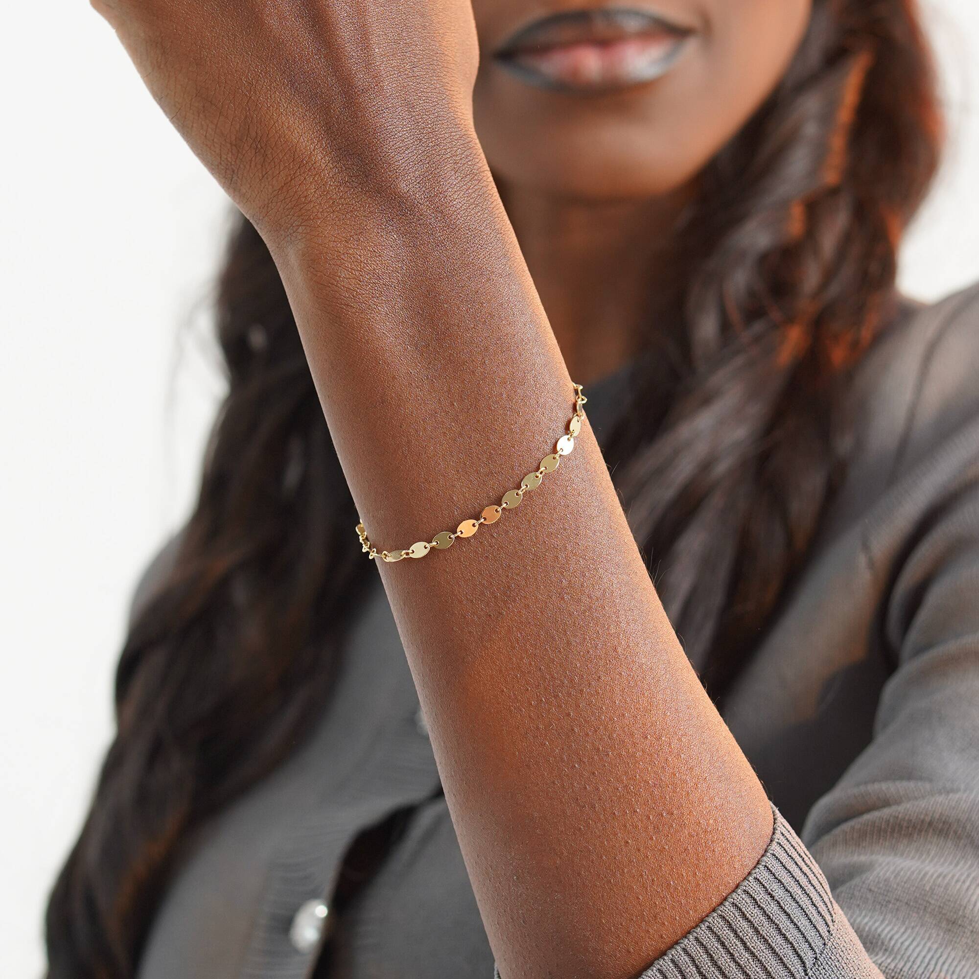 Oval Chain Bracelet in 14K Gold