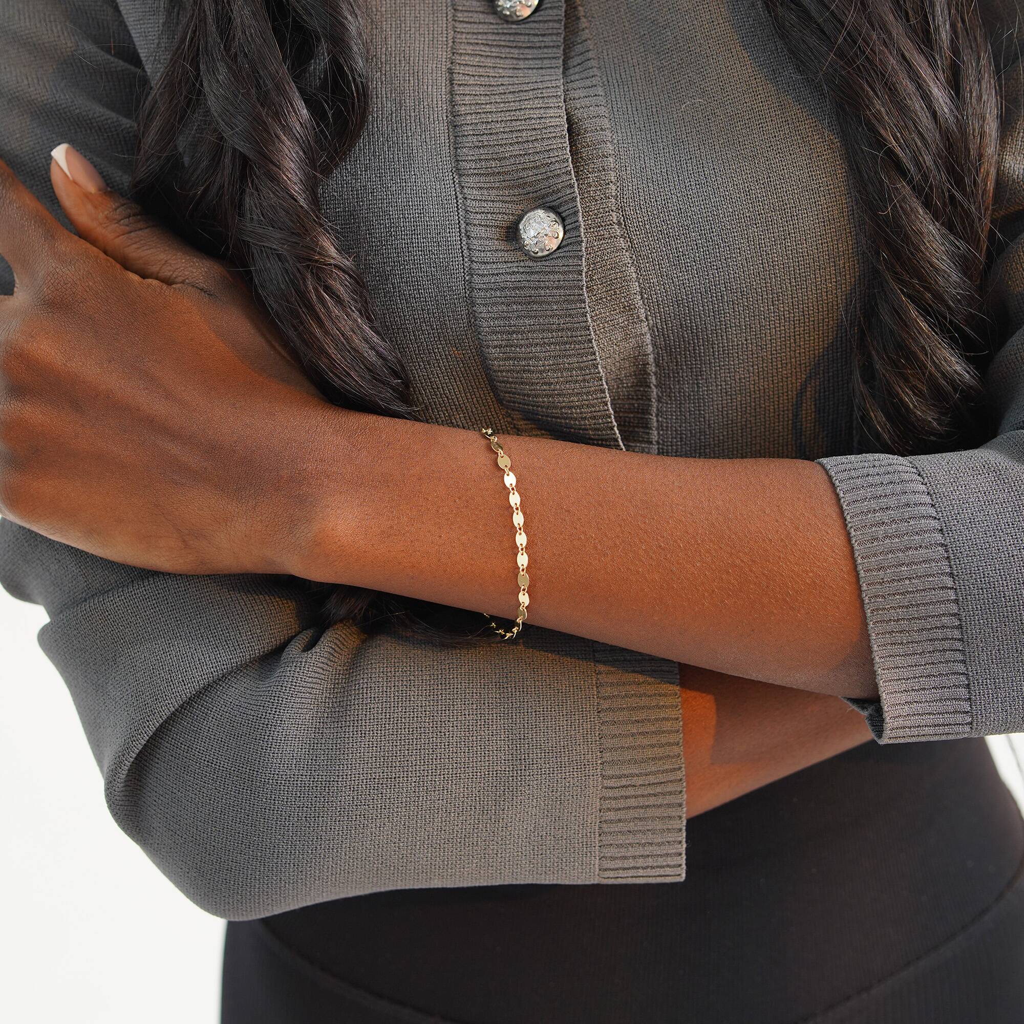 Oval Chain Bracelet in 14K Gold