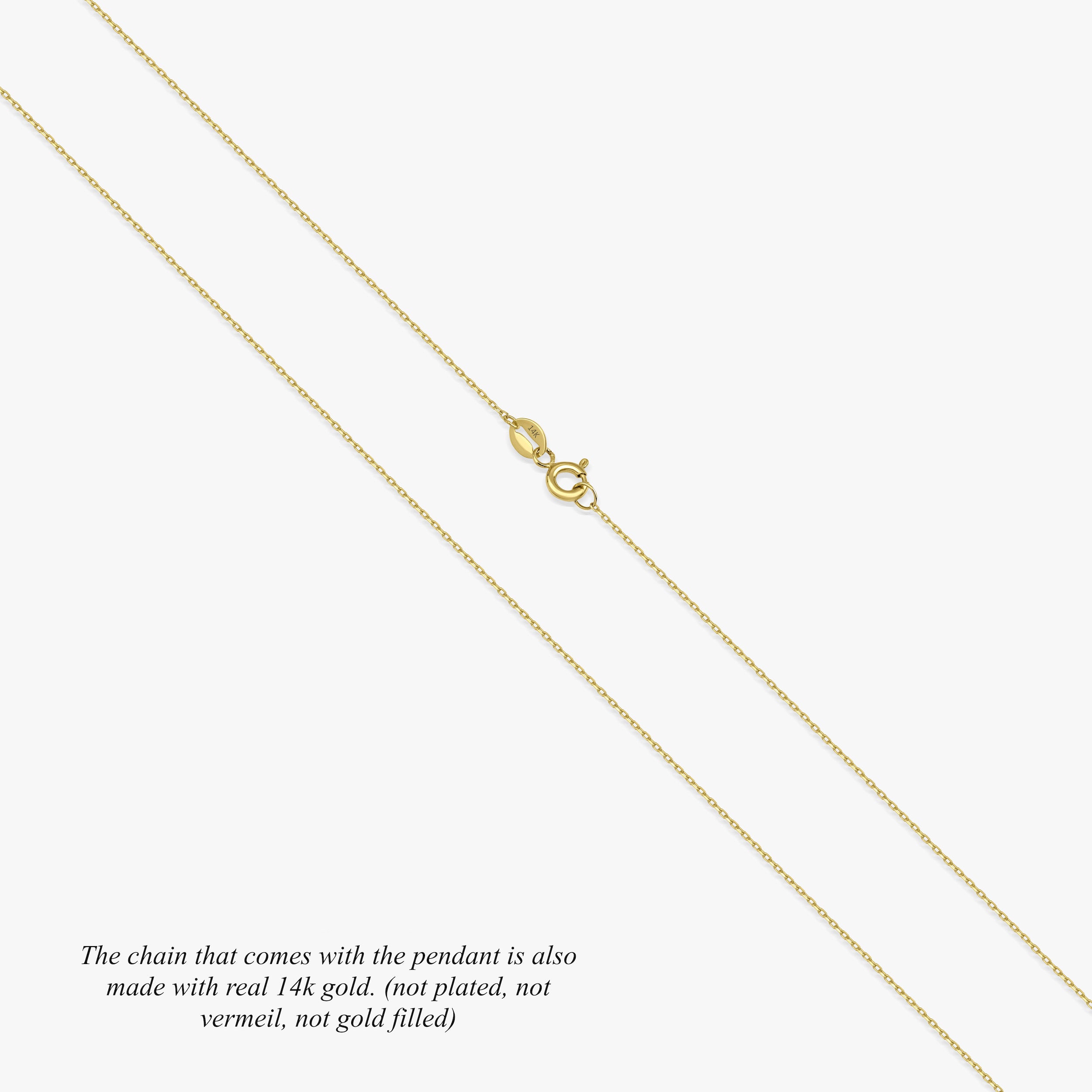 Minimal Elephant Necklace in 14K Gold