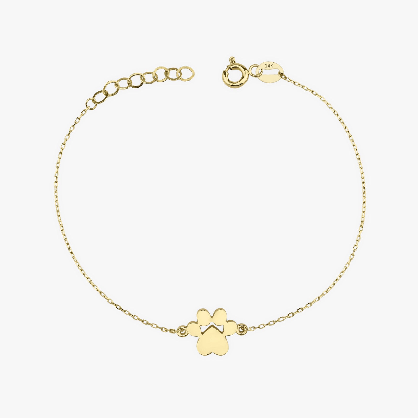 Paw Bracelet In 14K Gold