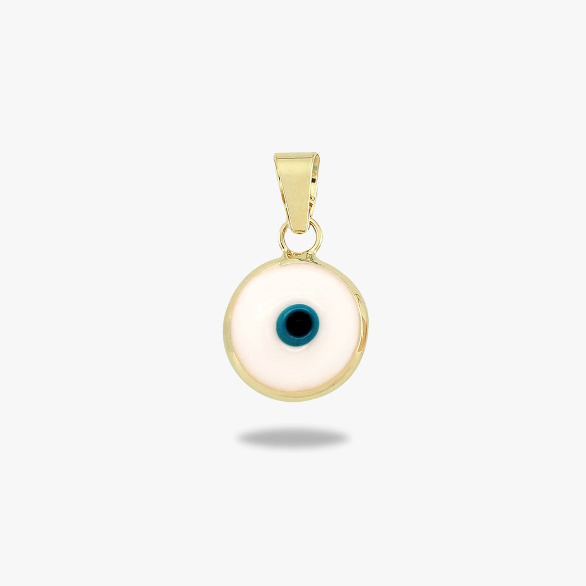 White Evil Eye Pendant